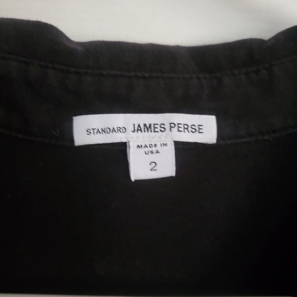 James Perse Mens Black Polo Shirt, Size 2 - Picture 4 of 5